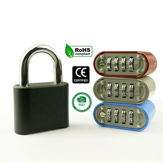 Gembok Wasaka padlock 4 digits combination key anti air anti karat untuk indoor dan outdoor