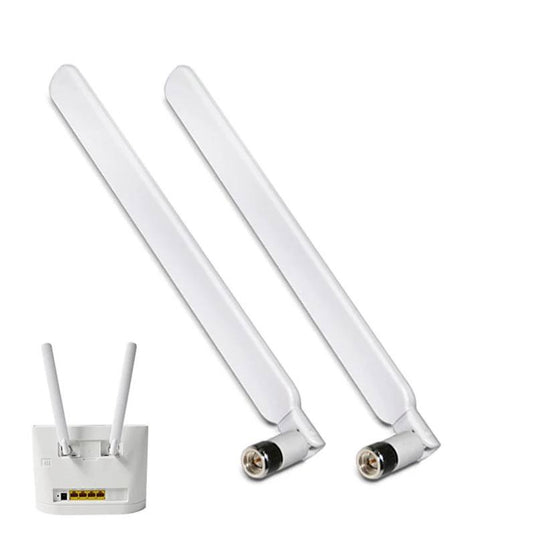 Huawei Antena Eksternal SMA 5dBi 4G LTE for Huawei B593 B880 B310 B890 B312 - White orbit Antena Mimo 4G LTE Modem Router Orbit Telkomsel