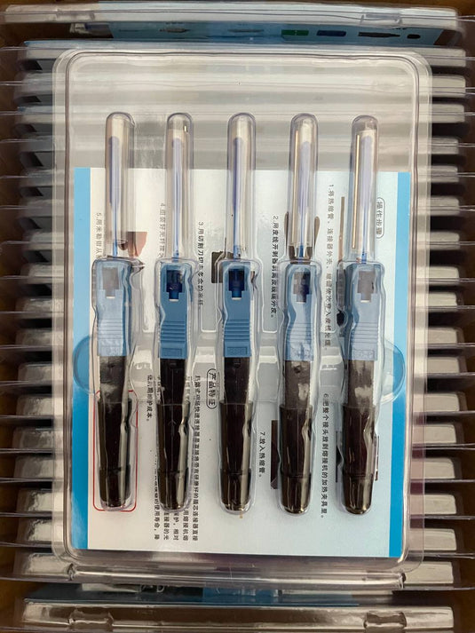 1Pack/5Pcs SOC (Splice on Connector) Ilsintech SC/UPC Sambungan Kabel Fiber Optik