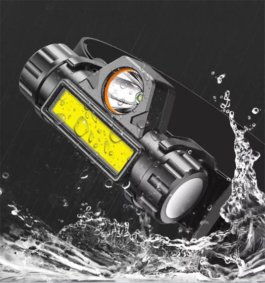Headlamp Senter Kepala Lampu USB LED Headlight Recharger High Power Terang Jarak Jauh