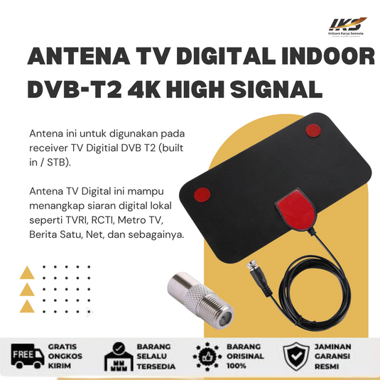 Antena TV Digital Indoor DVB-T2 4K High Signal