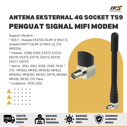 Antena Portable CRC9 & TS9 Penguat Signal Mifi Modem Huawei E5372 E5577 E8372
