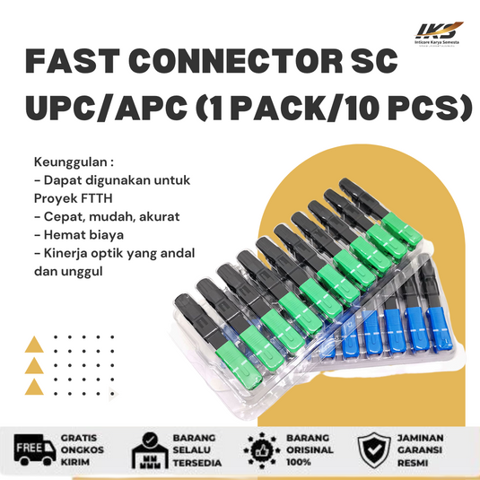 1Pack/10Pcs Fast Connector SC UPC/APC