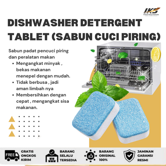Dishwasher Tablet All in 1 Sabun Mesin Cuci Piring