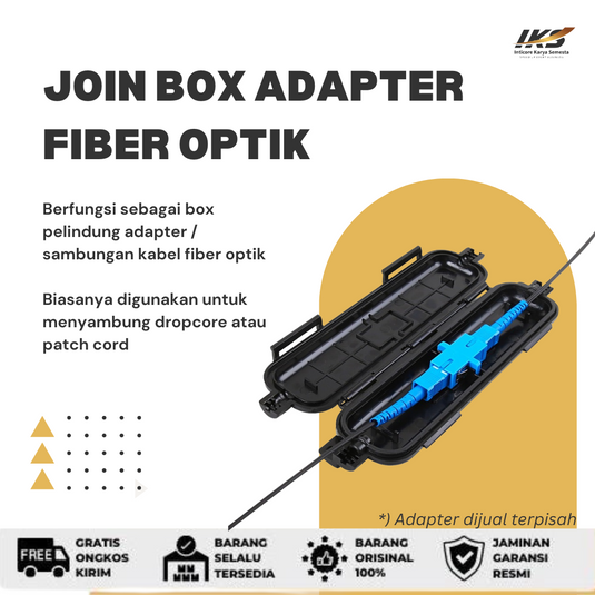 Join Box Adapter SC Mini Closure Tempat Sambungan Adapter SC FO Fiber Optik FTTH Kedap Air Outdoor