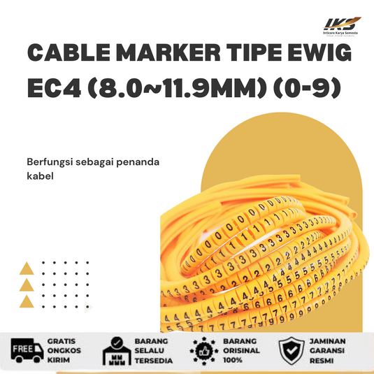 Cable Marker Penanda Kabel tipe EWIG Angka atau Huruf