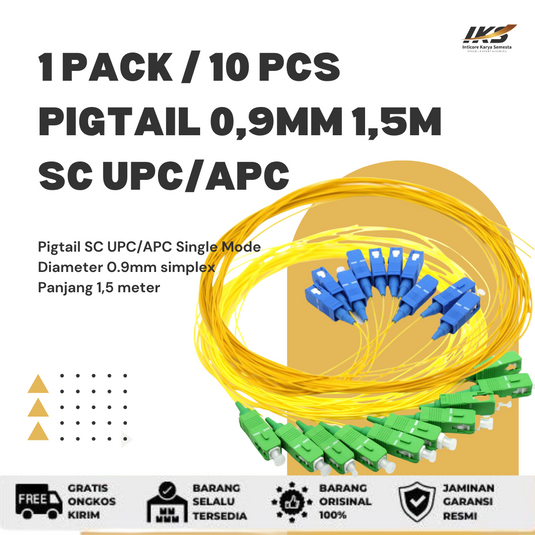 1pack / 10pcs Pigtail 0.9mm SC UPC / APC