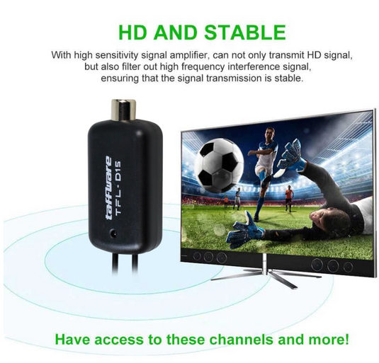 Booster Antena TV Digital Penguat Sinyal DVB-T2