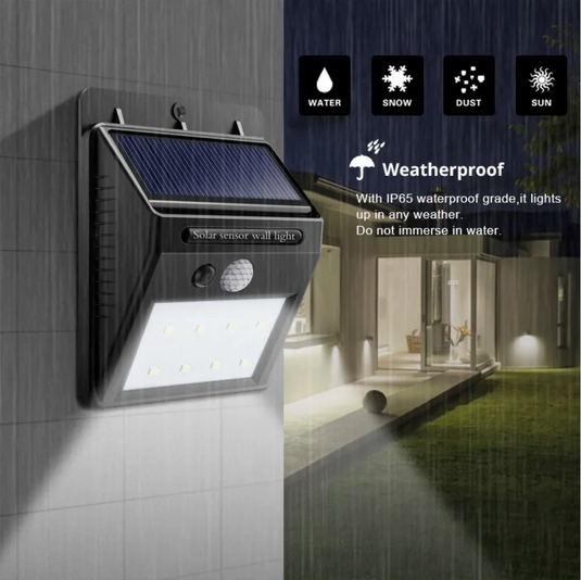 Outdoor Solar Light Led Lampu Hias Taman Tenaga Surya dengan PIR Sensor Gerak