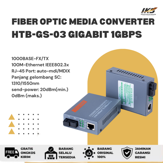 Fiber Optic Media Converter HTB-3100 & HTB-GS-03 1Gbps