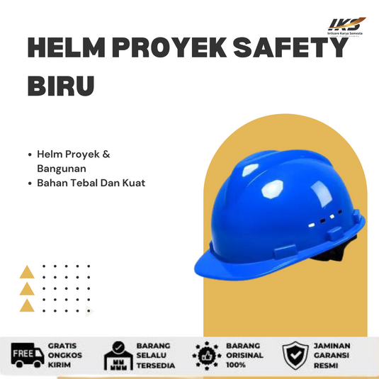 Helm Proyek Safety Merah/ Putih/ Kuning/ Hijau/ Biru/ Orange