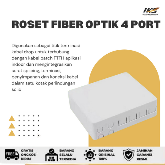 Roset FO Fiber Optik 4 Port
