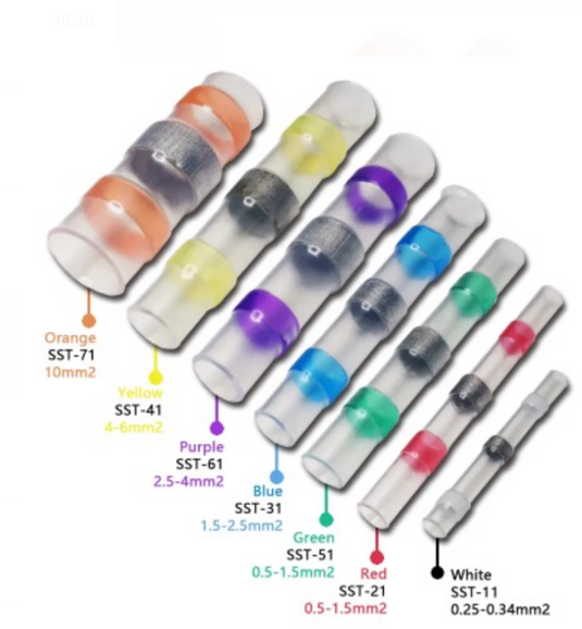 Hot Seal Wire Connector Sambungan Kabel Waterproof Solder Heat SST 3in1