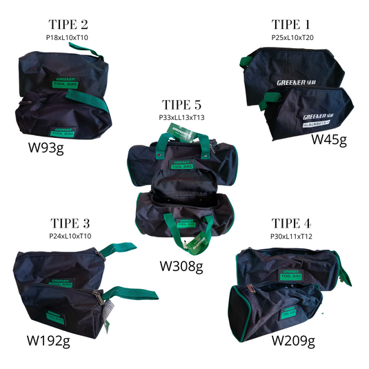 GREENER Tool Box Hand Bag - Tas Alat dan Perkakas Kecil Teknisi