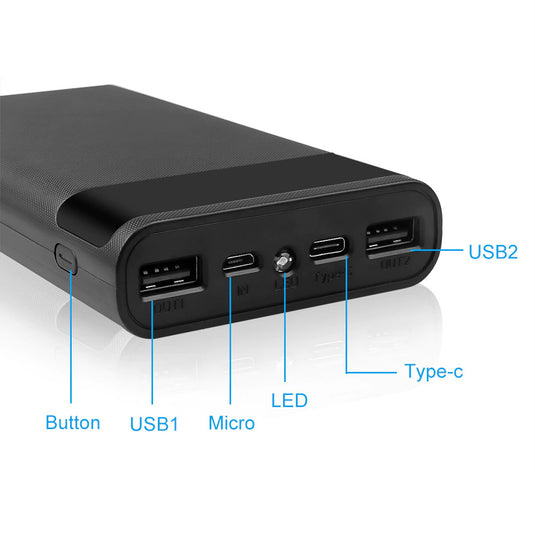 Kebidumei DIY Power Bank Case USB Type C