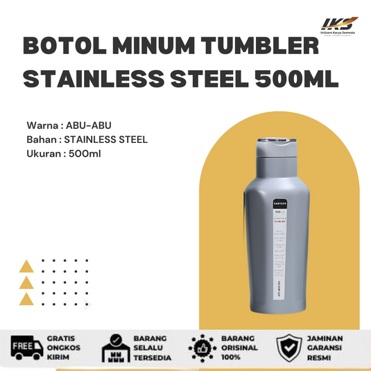 Botol Minum TUMBLER STAINLESS STEEL 500ML CANTEEN / TUMBLER SERBAGUNA