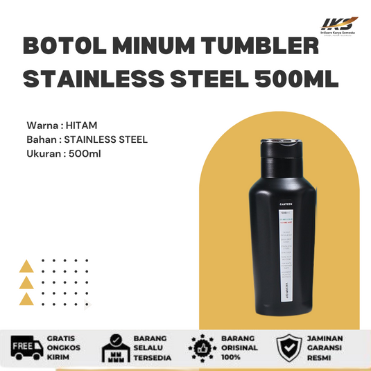 Botol Minum TUMBLER STAINLESS STEEL 500ML CANTEEN / TUMBLER SERBAGUNA