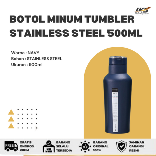 Botol Minum TUMBLER STAINLESS STEEL 500ML CANTEEN / TUMBLER SERBAGUNA