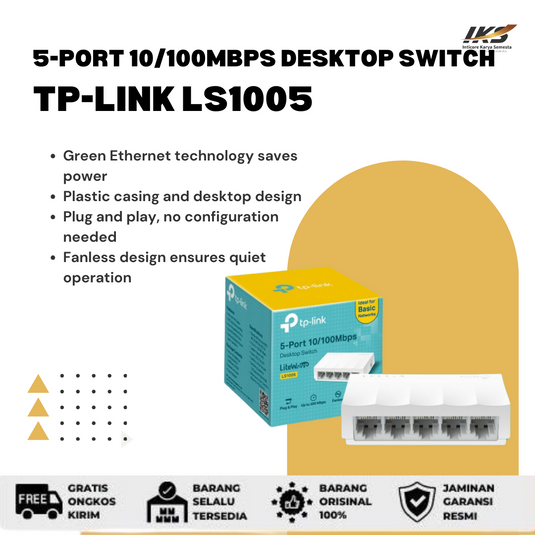 Desktop Switch Hub TP-Link LS1005 5-Port 10/100Mbps