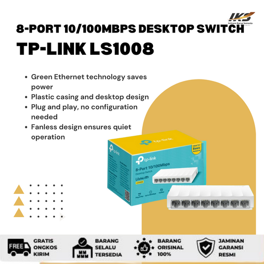 Desktop Switch Hub TP-Link LS1008 8-Port 10/100Mbps