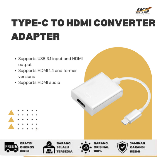 Converter Adapter Type C To HDMI