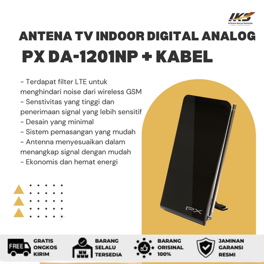 Antena TV Indoor Digital Analog PX DA-1201NP