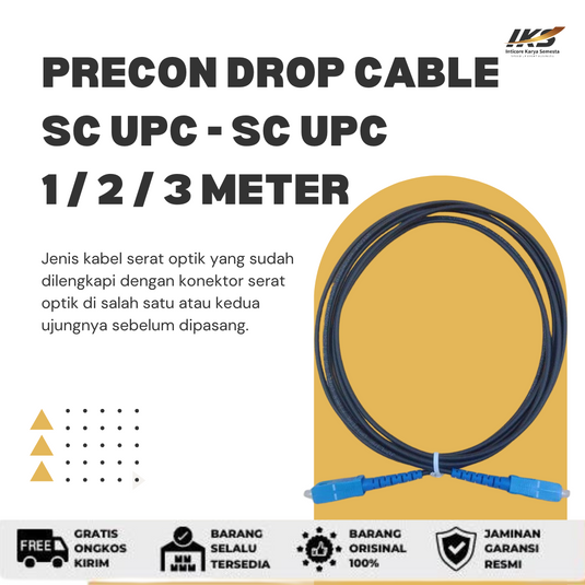 Precon Drop Cable / Patch Cord Outdoor 1M / 2M / 3M SC UPC - SC UPC