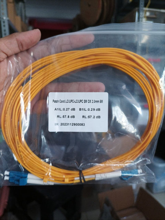 Patch Cord DUPLEX LC UPC - LC UPC Fiber Optik Diameter 2mm Berbagai Ukuran