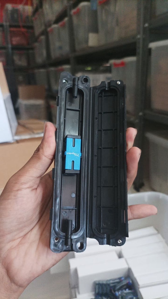 Join Box Adapter SC Mini Closure Tempat Sambungan Adapter SC FO Fiber Optik FTTH Kedap Air Outdoor