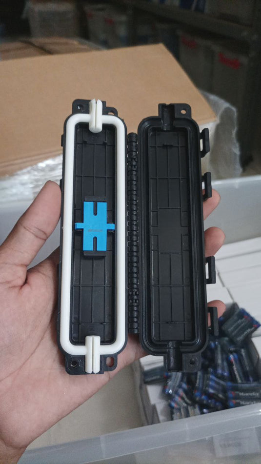 Join Box Adapter SC Mini Closure Tempat Sambungan Adapter SC FO Fiber Optik FTTH Kedap Air Outdoor