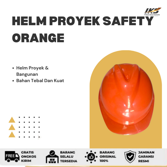 Helm Proyek Safety Merah/ Putih/ Kuning/ Hijau/ Biru/ Orange