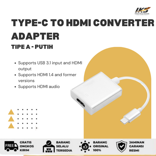 Converter Adapter Type C To HDMI