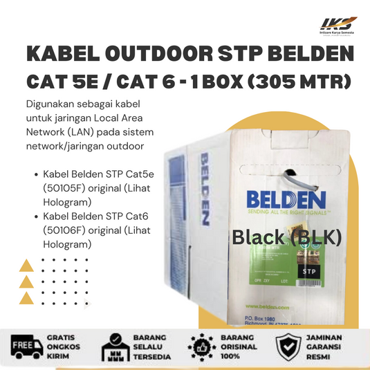 Belden Kabel Outdoor STP CAT 5e / CAT 6 -- 1 BOX (305 meter)