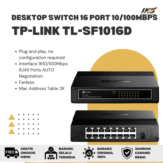 Desktop Switch Hub TP-Link TL-SF1016D 16-Port 10/100Mbps