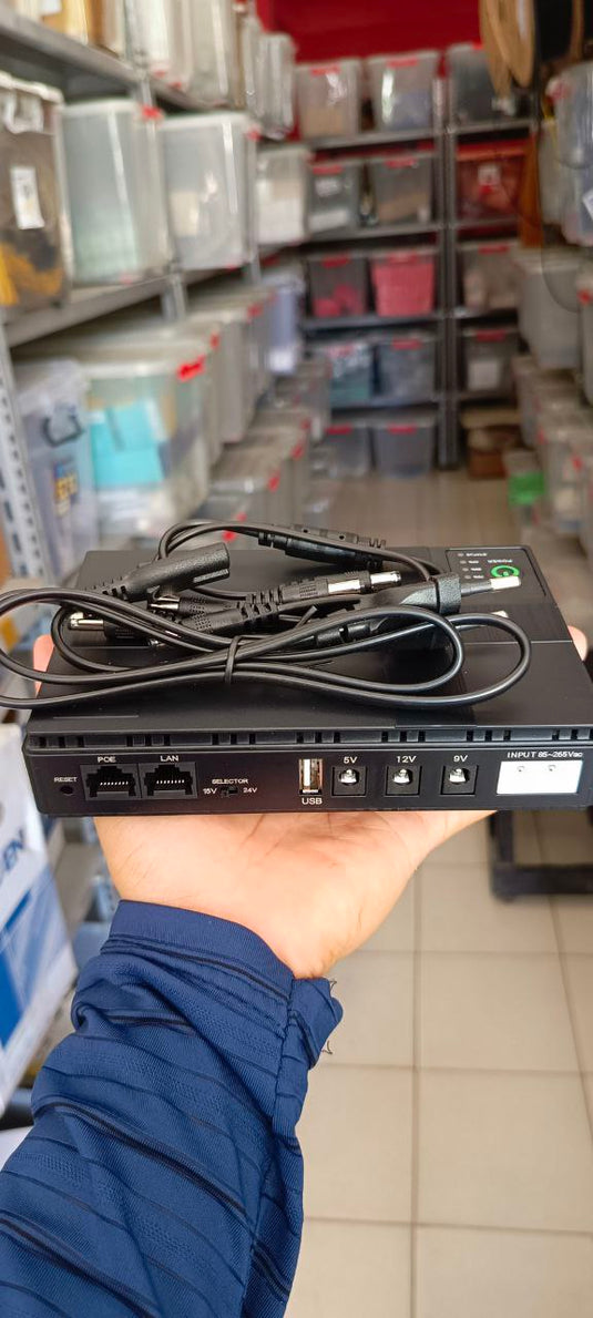 Mini UPS Power Supply DC UPS Router Backup Power 10400mAh