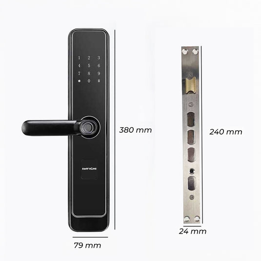 TaffHOME Smart Door Lock Multiple Access Password Fingerprint Card RFID