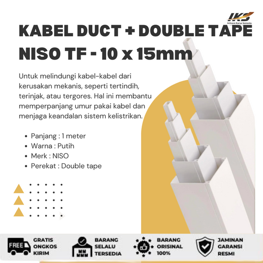 Kabel Duct / Cable Protector NISO TF - 10x15mm
