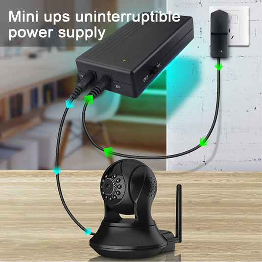 Mini UPS 5V/2A Power Supply DC UPS Router Backup Power 2960mAh