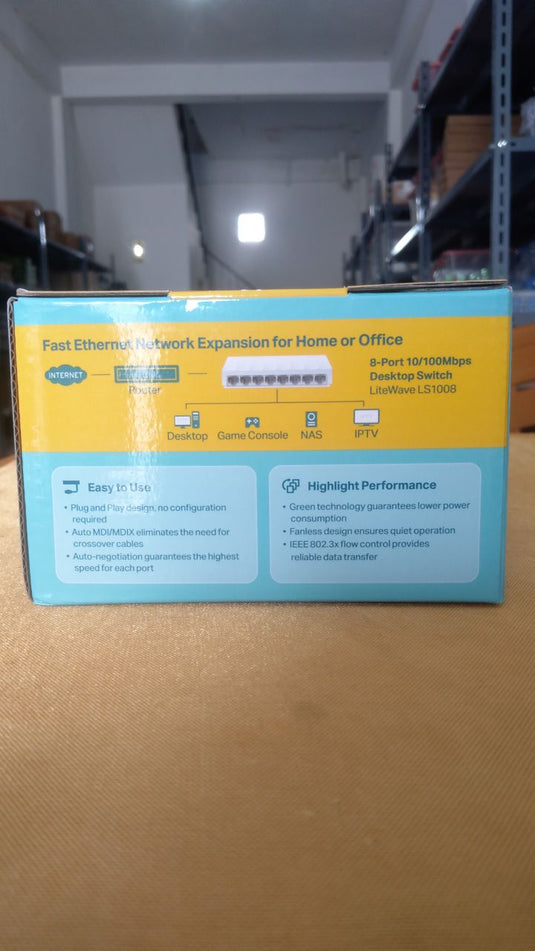 Desktop Switch Hub TP-Link LS1008 8-Port 10/100Mbps