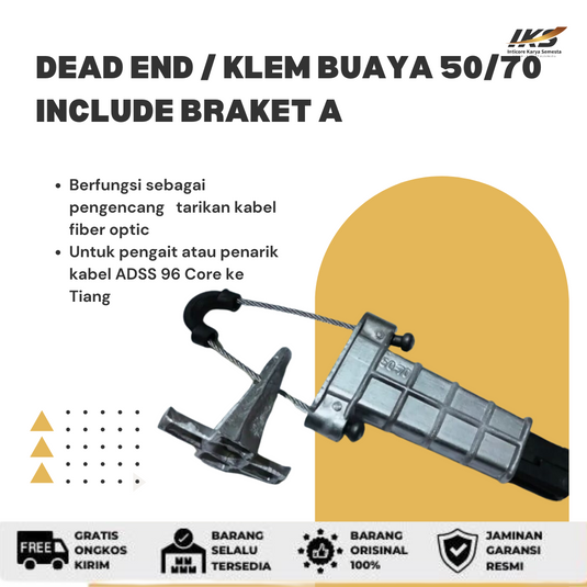Dead End / Klem Buaya 50/70 Include Braket A