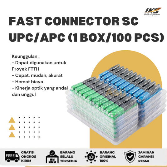 100 x Fast Connector SC UPC/APC