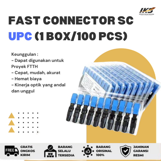 100 x Fast Connector SC UPC/APC