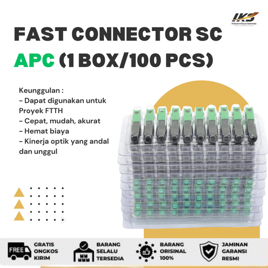100 x Fast Connector SC UPC/APC