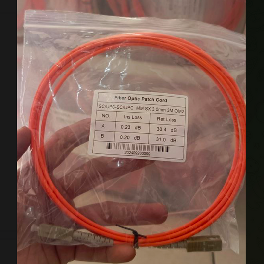 OM2 Patch Cord MULTIMODE SIMPLEX SC UPC - SC UPC Diameter 3mm Berbagai Ukuran