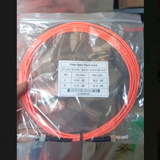 OM2 Patch Cord MULTIMODE SIMPLEX ST UPC - ST UPC Diameter 3mm Berbagai Ukuran
