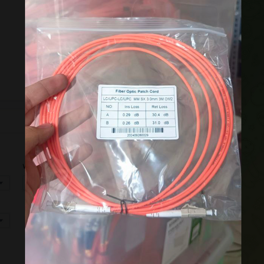 OM2 Patch Cord MULTIMODE SIMPLEX LC UPC - LC UPC Diameter 3mm Berbagai Ukuran