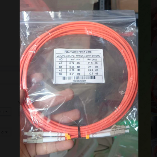 OM2 Patch Cord MULTIMODE DUPLEX LC UPC - LC UPC Diameter 3mm Berbagai Ukuran
