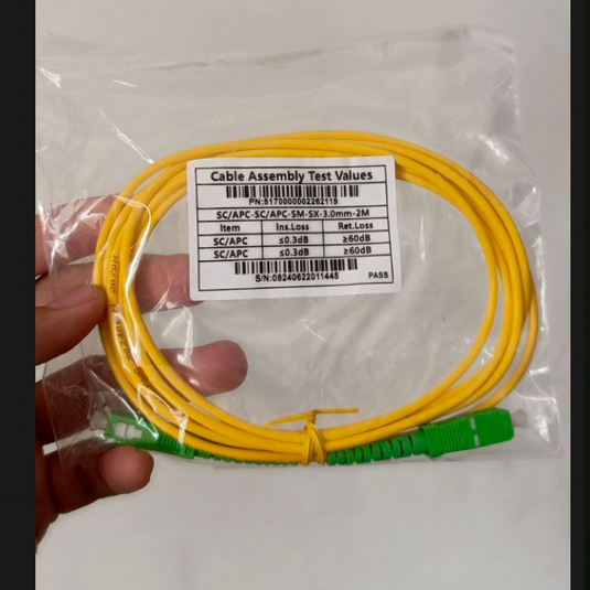 Patchcord SC APC Kabel Fiber Optik Diameter 3mm