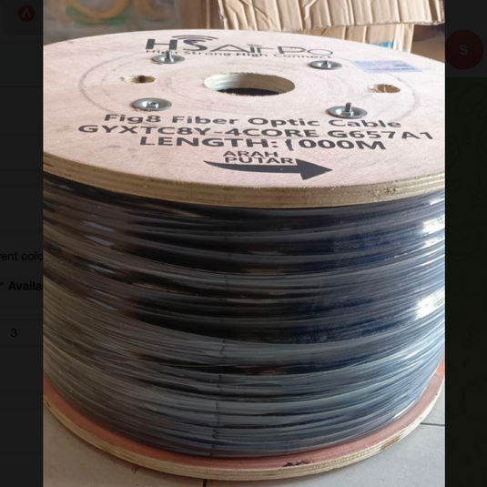 HSAirPO Kabel Udara Fig8 - 4 core panjang 1000 meter