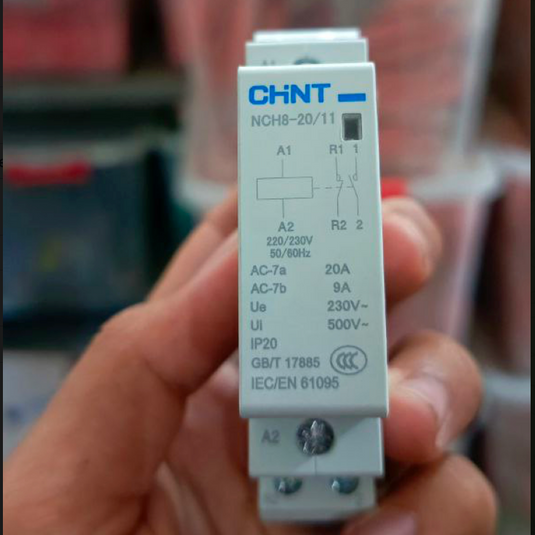 CHINT Modular Contactor Din Rail NCH8-20/11 20A 2P 1NO 1NC